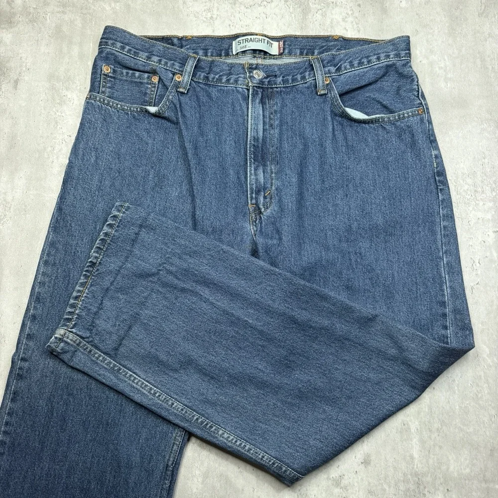 Vintage Y2K Levis 505 Jeans Mens 38x29 Med Wash Denim Straight Regular Fit USA